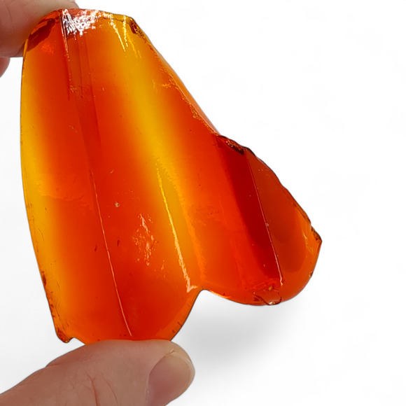 Amberina Art Glass Cullet Glowing Cadmium Slag #4GS42 - Picture 6 of 7